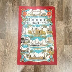 FINAL PRICE Vintage London Tea Towel